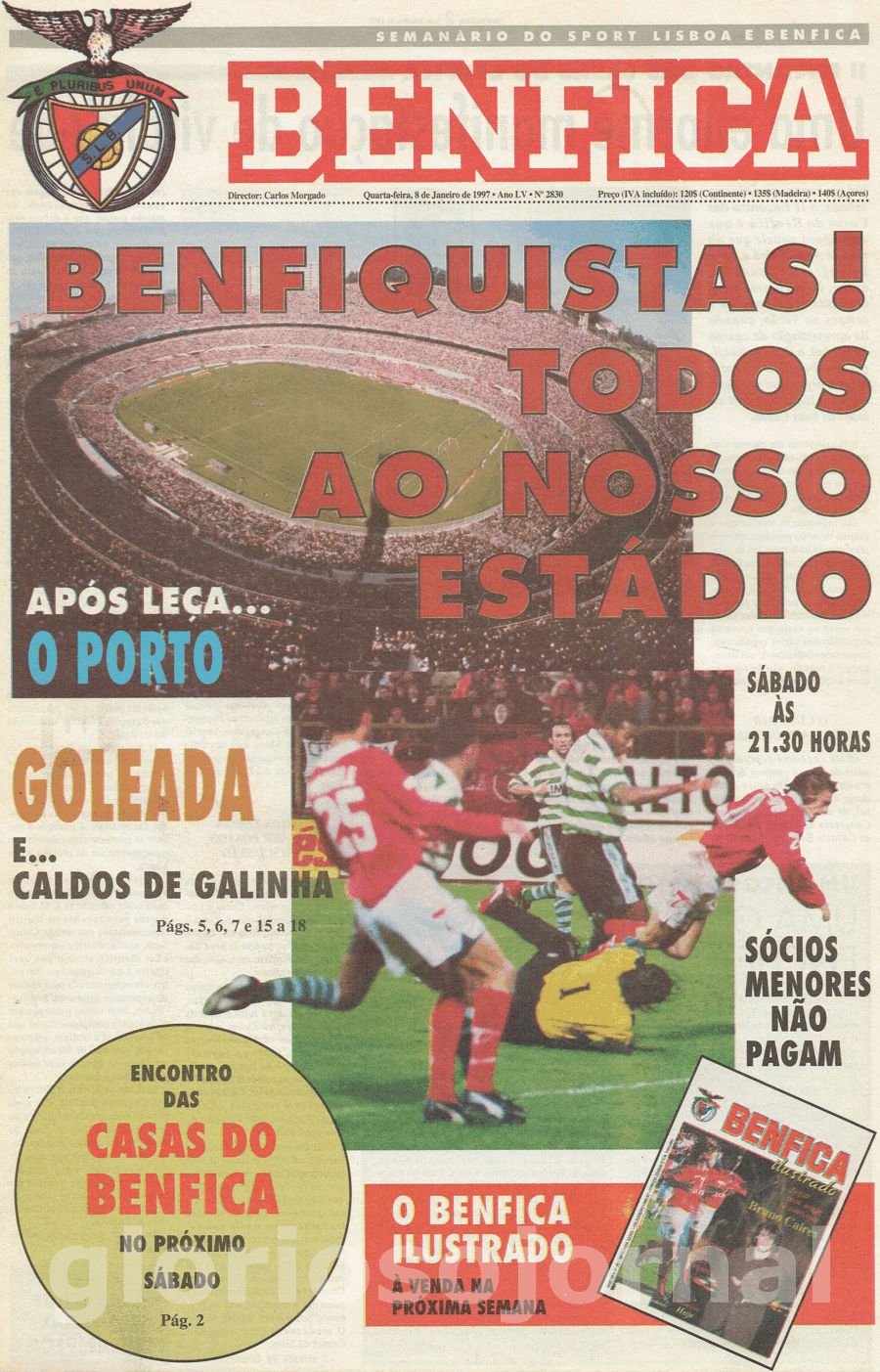 jornal o benfica 2830 1997-01-08